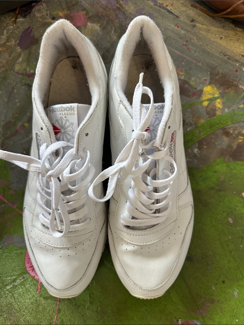 Reebok White Women's Classic Leather Sneakers